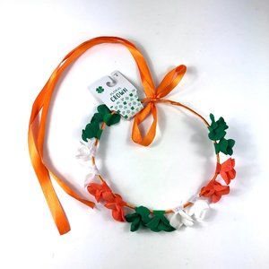 St. Patrick's Day Floral Shamrock Headband Crown